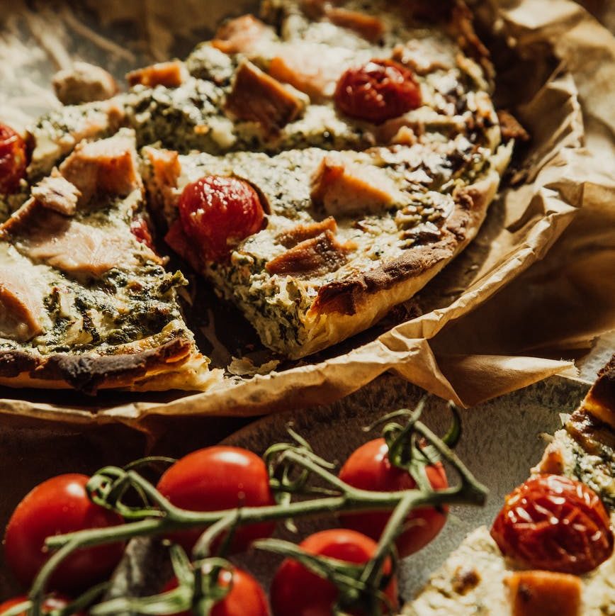 bread food healthy pizza